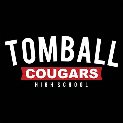 Close-up of Tomball High School Cougars Classic Unisex Black T-shirt 21