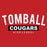 Close-up of Tomball High School Cougars Red Classic Unisex Hoodie 21