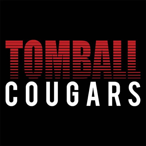 Close-up of Tomball Cougars Premium Black Hoodie - Design 24