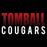 Close-up of Tomball Cougars Premium Black Hoodie - Design 24