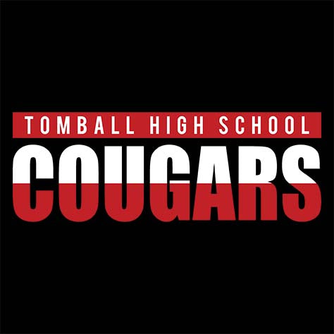 Close-up of Tomball High School Cougars Premium Black Unisex T-shirt 25