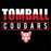 Close-up of Tomball High School Cougars Classic Unisex Black T-shirt 29