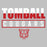 Close-up of Tomball High School Cougars Unisex 3/4 sleeve Raglan T-shirt 29