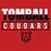 Close-up of Tomball High School Cougars Classic Unisex Red T-shirt 29