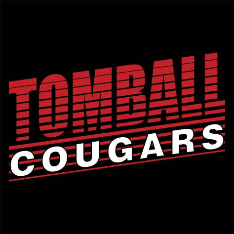 Close-up of Tomball High School Cougars Black Classic Unisex Hoodie 32