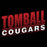 Close-up of Tomball High School Cougars Black Classic Unisex Hoodie 32