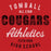 Close-up of Tomball High School Cougars Premium Red Unisex T-shirt 34