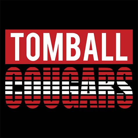 Close-up of Tomball High School Cougars Black Classic Unisex Hoodie 35