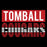 Close-up of Tomball High School Cougars Black Classic Unisex Hoodie 35