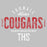 Close-up of Tomball Cougars Premium Grey Hoodie - Design 40