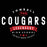 Close-up of Tomball Cougars Premium Black Hoodie - Design 44