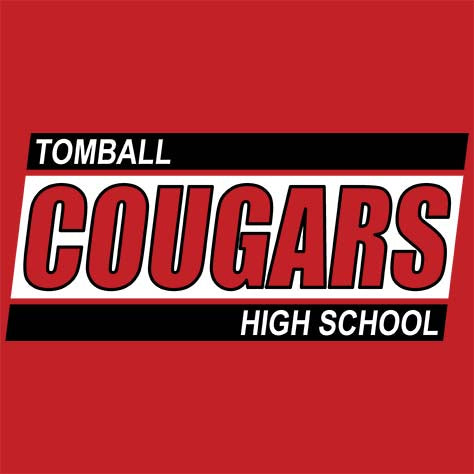 Close-up of Tomball High School Cougars Premium Red Unisex T-shirt 72