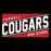 Close-up of Tomball High School Cougars Black Classic Unisex Hoodie 84