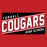 Close-up of Tomball High School Cougars Classic Unisex Red T-shirt 84