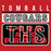 Close-up of Tomball High School Cougars Red Classic Unisex Hoodie 86