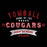 Close-up of Tomball Cougars Premium Black Hoodie - Design 96