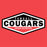 Close-up view of Tomball High School Cougars Women's Red Heather T-shirt 009