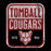 Close-up of Tomball High School Cougars Black Classic Unisex Hoodie 01