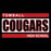 Close-up view of Tomball High School Cougars Women's Black T-shirt 098