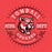 Close-up view of Tomball High School Cougars Women's Red Heather T-shirt 201