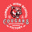 Close-up view of Tomball High School Cougars Women's Red Heather T-shirt 206