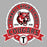 Close-up view of Tomball High School Cougars Unisex 3/4 sleeve Raglan T-shirt 212