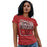 Woman wearing a Tomball High School Cougars Women's Red T-shirt 01