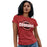 Woman wearing a Tomball High School Cougars Women's Red T-shirt 11