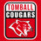 A square red, white, and black graphic with the words 'TOMBALL COUGARS' and a large cougar head logo, styled like a distressed sports team logo on a red background. Tomball High School Cougars Classic Unisex Red T-shirt 001