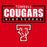Tomball Cougars High School logo featuring a bold red background, white distressed text reading 'TOMBALL COUGARS HIGH SCHOOL,' and a large red-and-white cougar mascot graphic below. Tomball High School Cougars Classic Unisex Red T-shirt 049