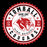 A circular red, white, and black Tomball High School Cougars graphic seal with a cougar head logo and distressed text on a black background. Tomball High School Cougars Women's Black SoftStyle T-shirt 203
