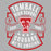 Close-up view of Tomball High School Cougars Women's Grey SoftStyle T-shirt 207
