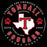 A circular black graphic with distressed red and white text reading 'Unleash the Champion within, Tomball High School' and 'Cougars, Legends Forever,' featuring a white Texas-shaped outline with a red letter T in the center, two red paw prints, and 'Estd 1908', 'United As One.'. Tomball High School Cougars Classic Unisex Black T-shirt 214