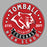 Close-up view of Tomball High School Cougars Unisex 3/4 sleeve Raglan T-shirt 215