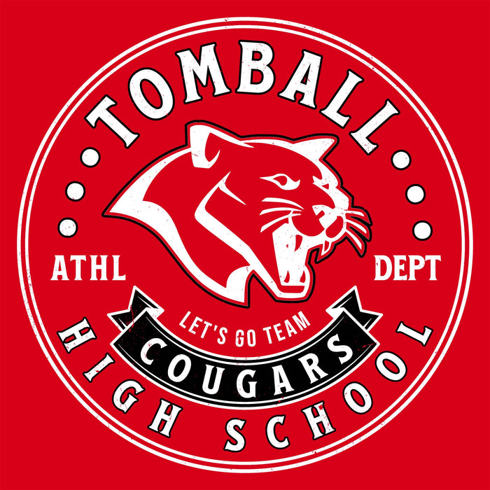 Tomball High School Cougars Classic Unisex Red T-shirt 215
