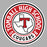 Close-up view of Tomball High School Cougars Unisex 3/4 sleeve Raglan T-shirt 220