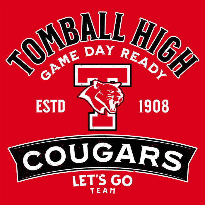 Tomball High School Cougars Classic Unisex Red T-shirt 221