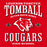 Tomball High School Cougars Classic Unisex Red T-shirt 230