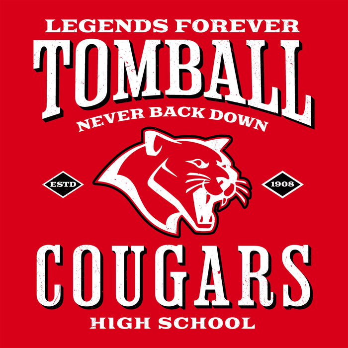 Tomball High School Cougars Classic Unisex Red T-shirt 230