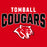 Tomball High School Cougars Classic Unisex Red T-shirt 234