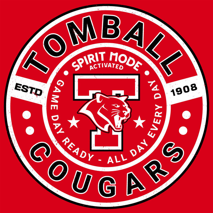 Tomball High School Cougars Classic Unisex Red T-shirt 239