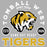 Close-up view of Tomball West High School Tigers Women's Grey SoftStyle T-shirt 208