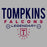 Close-up view of Tompkins High School Falcons Women's Grey T-shirt 003