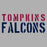 Close-up view of Tompkins High School Falcons Grey Classic Unisex T-shirt 017