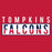 Close-up view of Tompkins High School Falcons Red Classic Unisex T-shirt 031