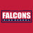 Close-up view of Tompkins High School Falcons Red Classic Unisex T-shirt 049