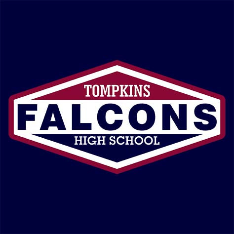 Tompkins High School Navy Unisex T-shirt 09