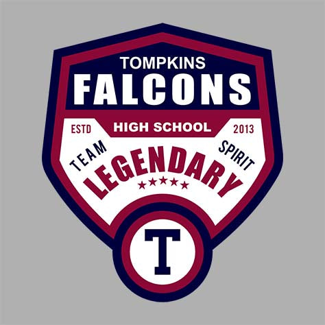 Tompkins High School Grey Unisex T-shirt 14