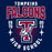 Close-up view of Tompkins High School Falcons Navy Classic Unisex T-shirt 204