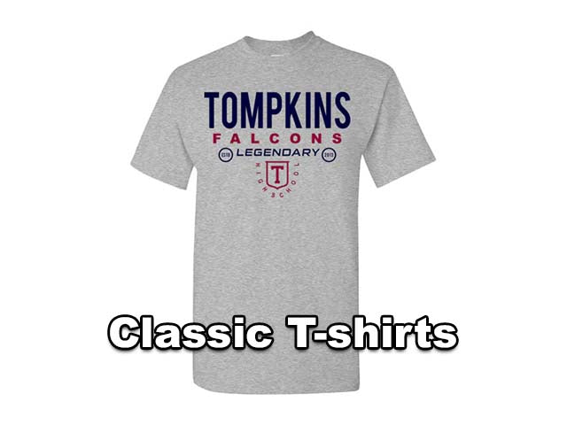 Classic T-shirts - Tompkins Falcons High School